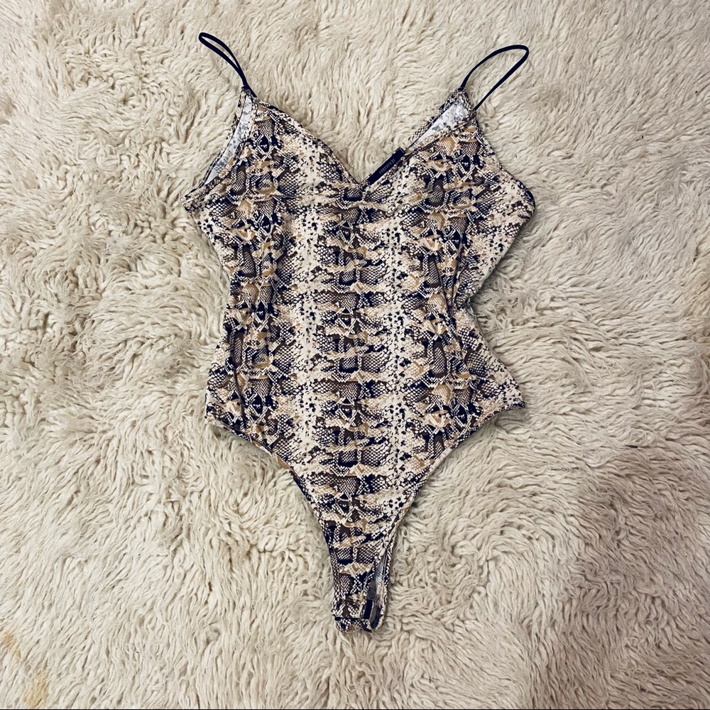 Forever 21 snake skin bodysuit